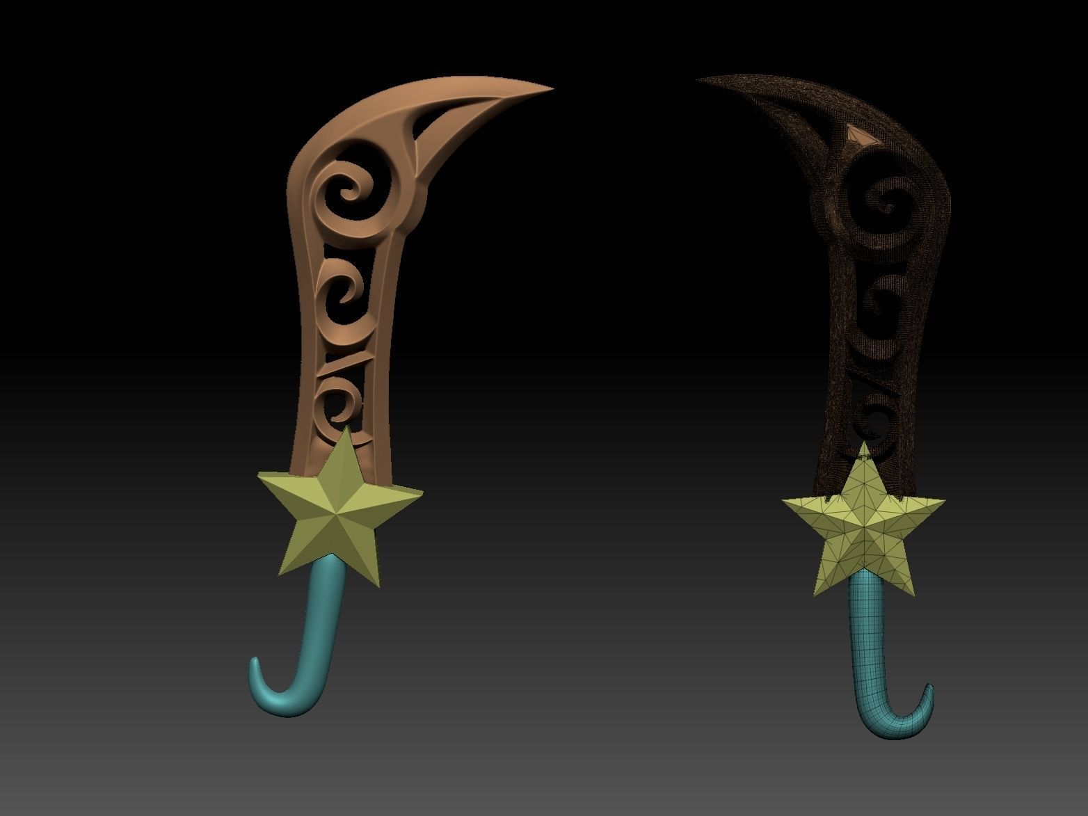 KATARINA blade weapon xmas version - League of legends 3D print model_2