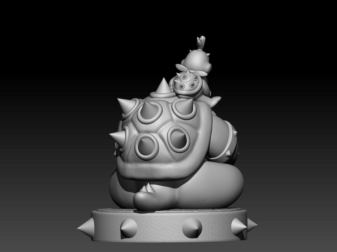 Bowser and Bowser Jr 3D print model_3