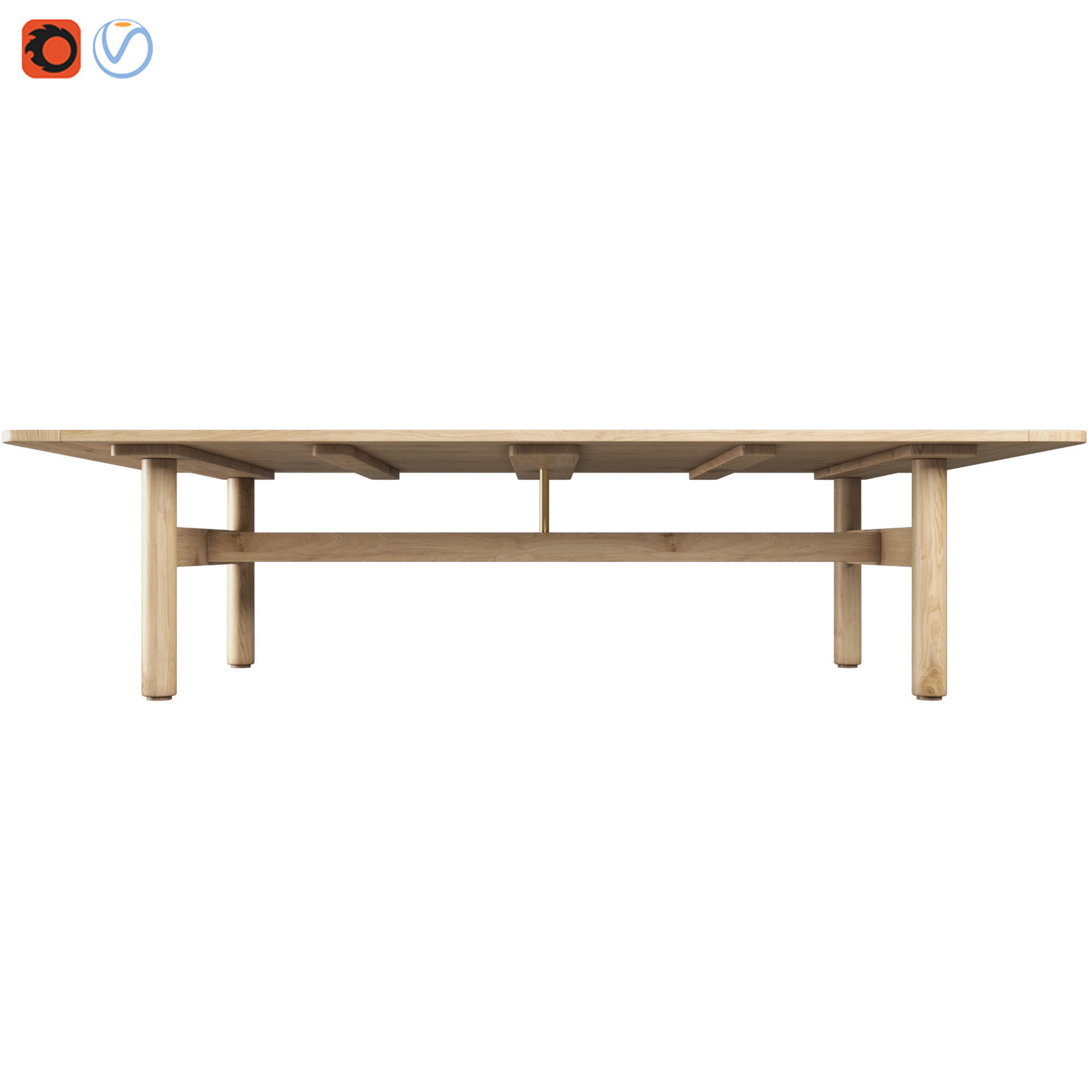 Riva Table By Jasper morrison 3D model_5