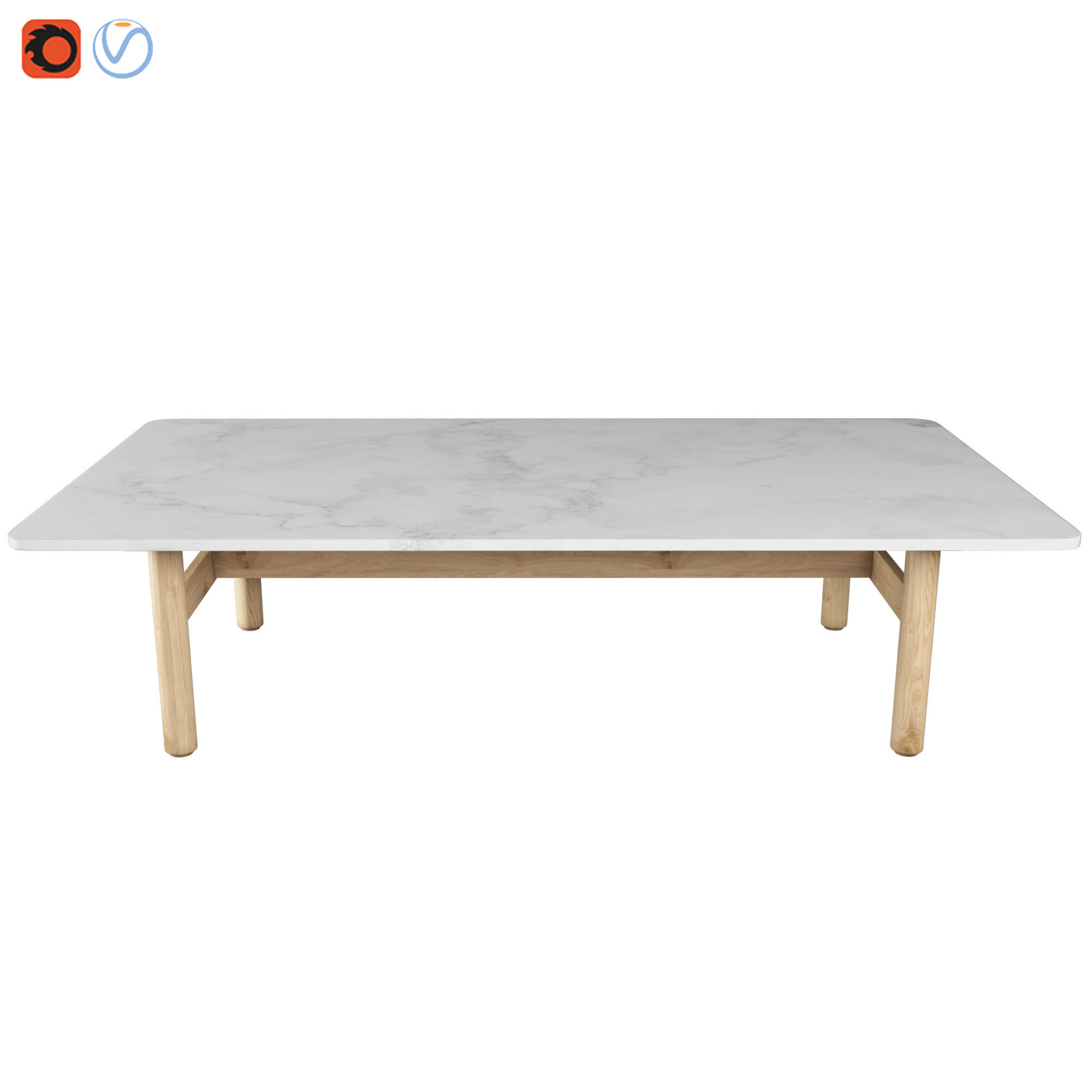 Riva Table By Jasper morrison 3D model_8