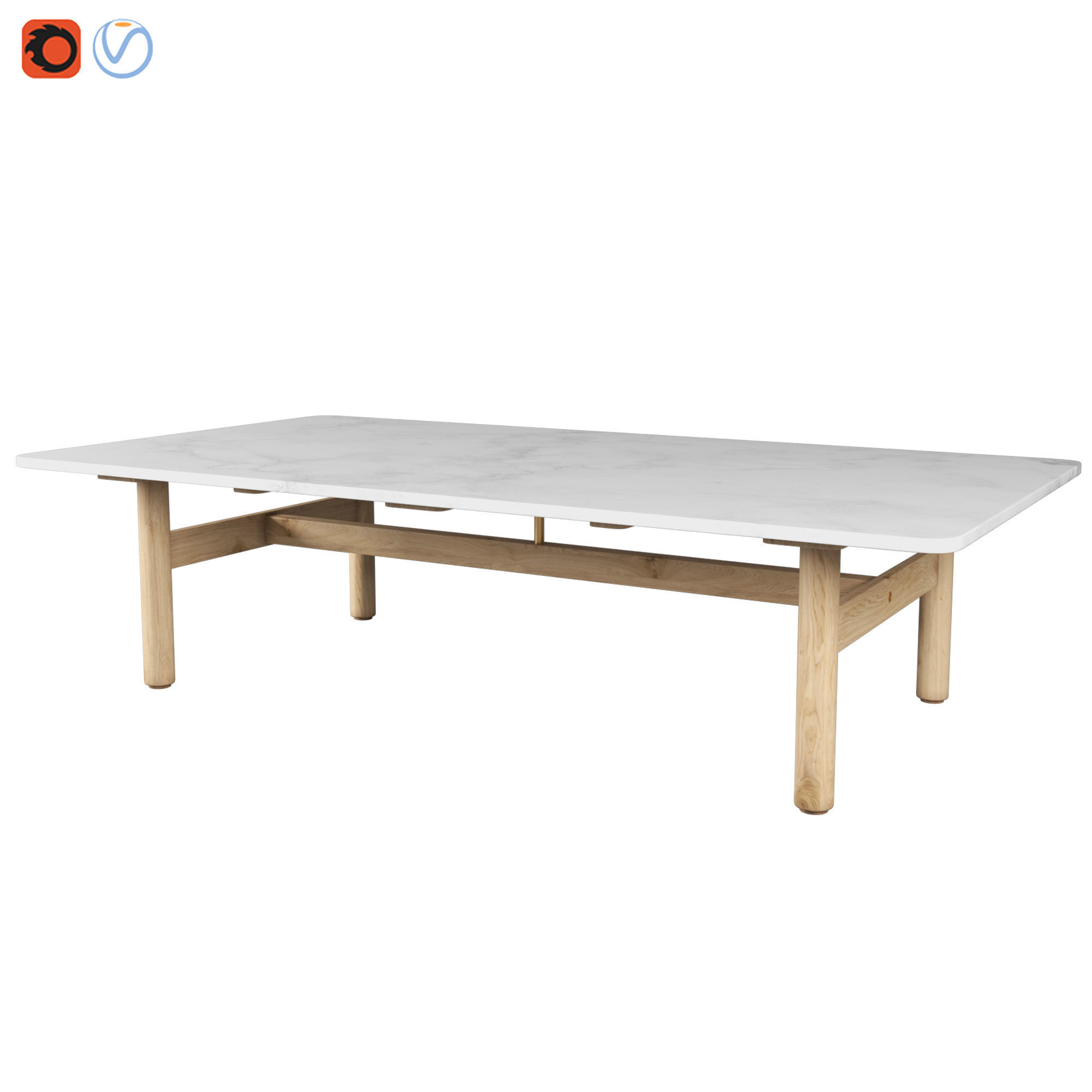 Riva Table By Jasper morrison 3D model_4