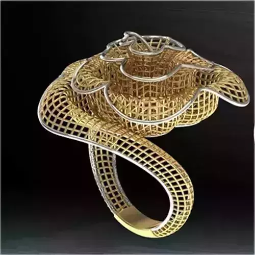 Gold Ring For Ladies 3D file for 3D Printing