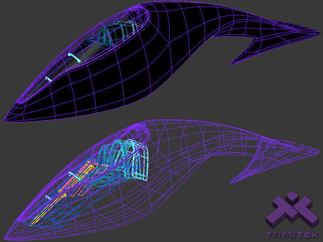 Sci-fi Speeder 3D model_16