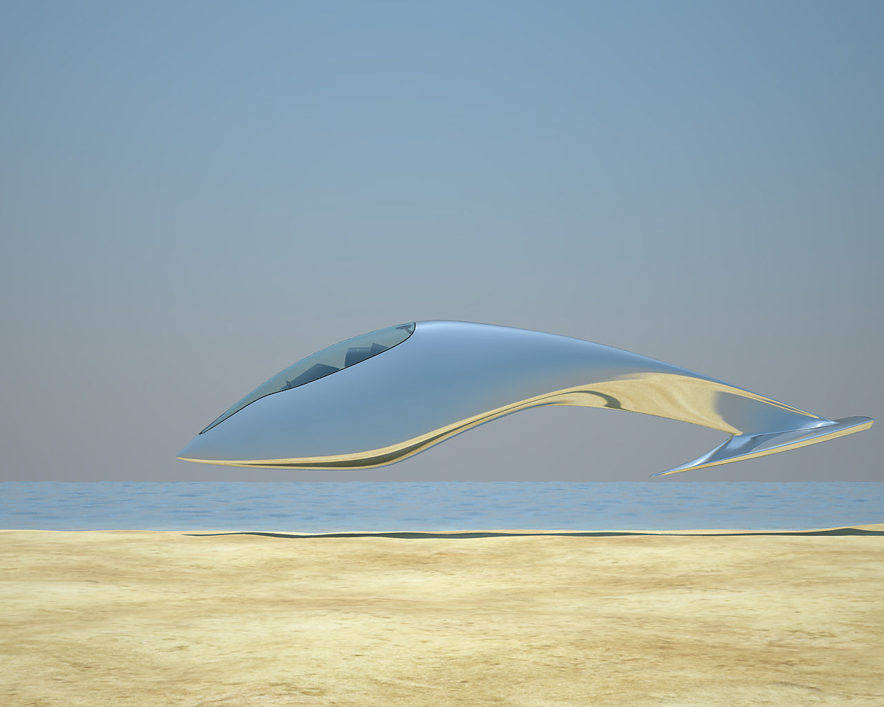 Sci-fi Speeder 3D model_9