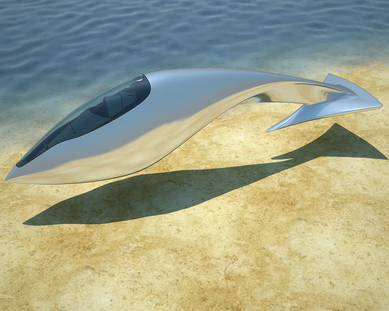 Sci-fi Speeder 3D model_18