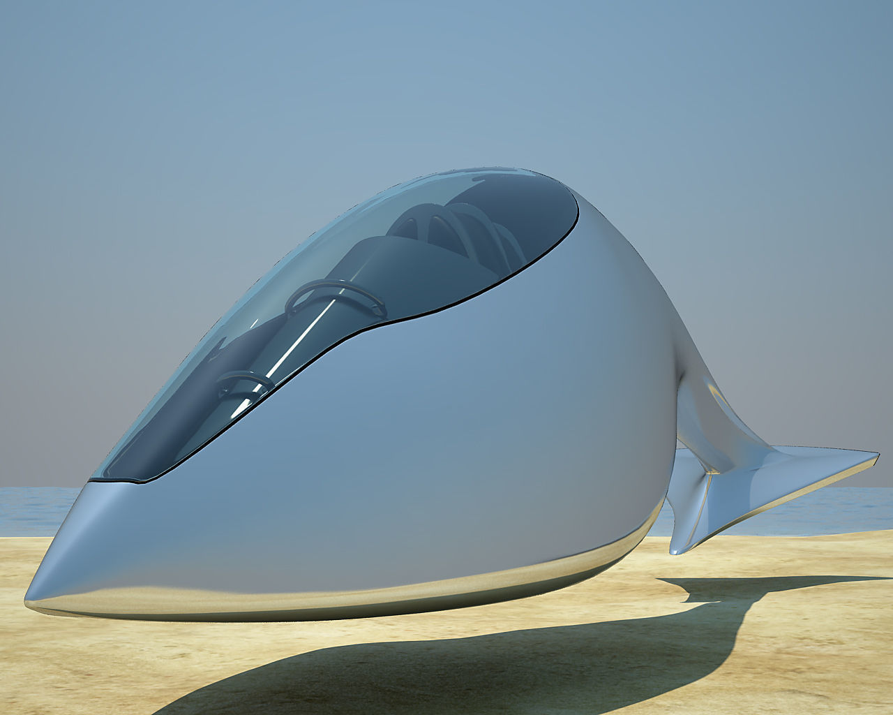 Sci-fi Speeder 3D model_17