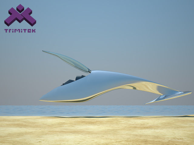 Sci-fi Speeder 3D model_1