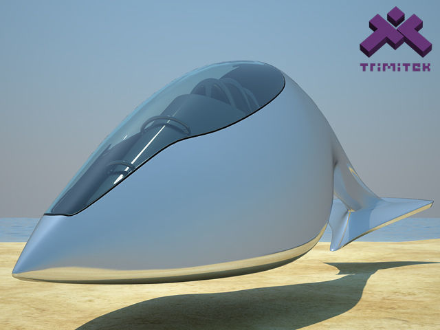 Sci-fi Speeder 3D model_11