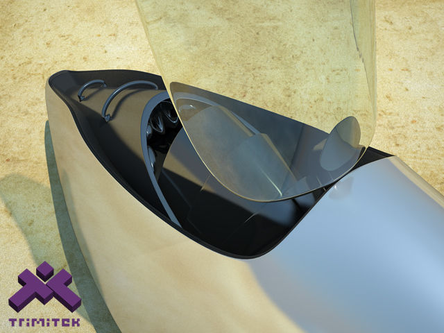 Sci-fi Speeder 3D model_8