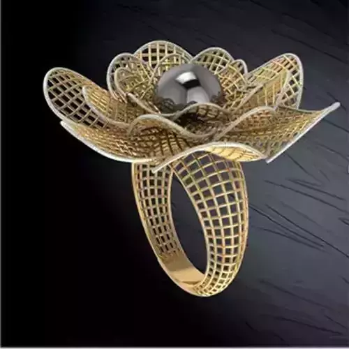 Gold Ring For Ladies 3D file for 3D Printing File