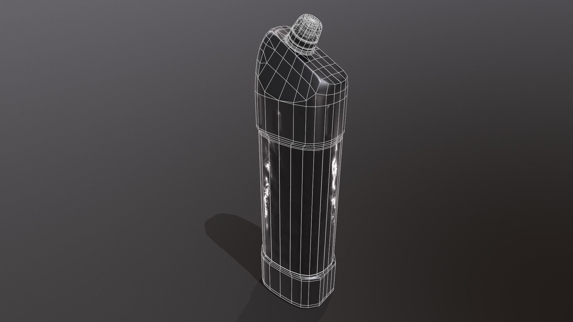 WC cleaning product Low-poly 3D model_12