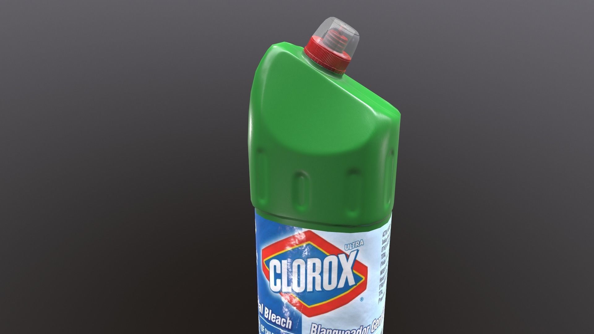 WC cleaning product Low-poly 3D model_10