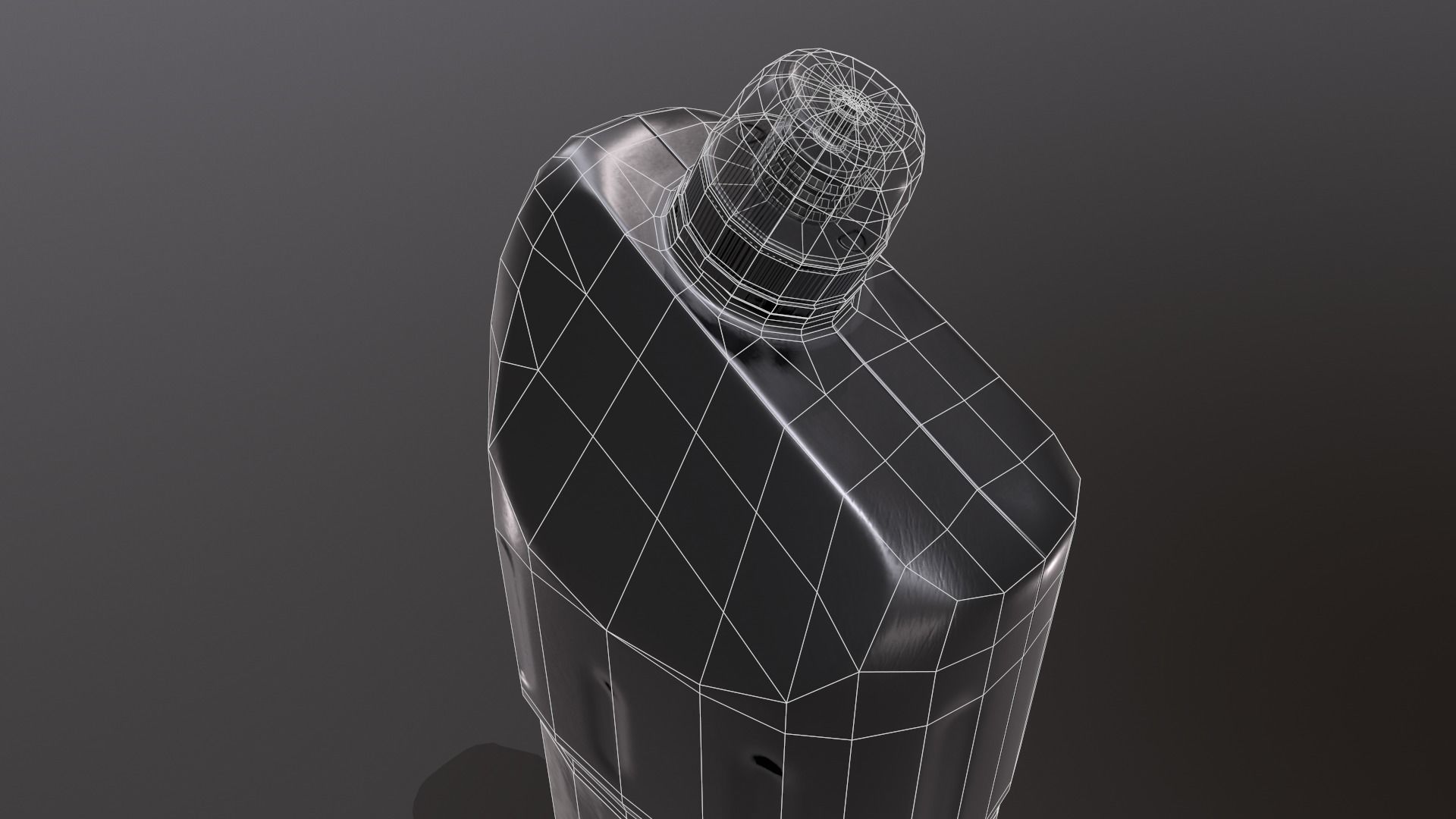 WC cleaning product Low-poly 3D model_14