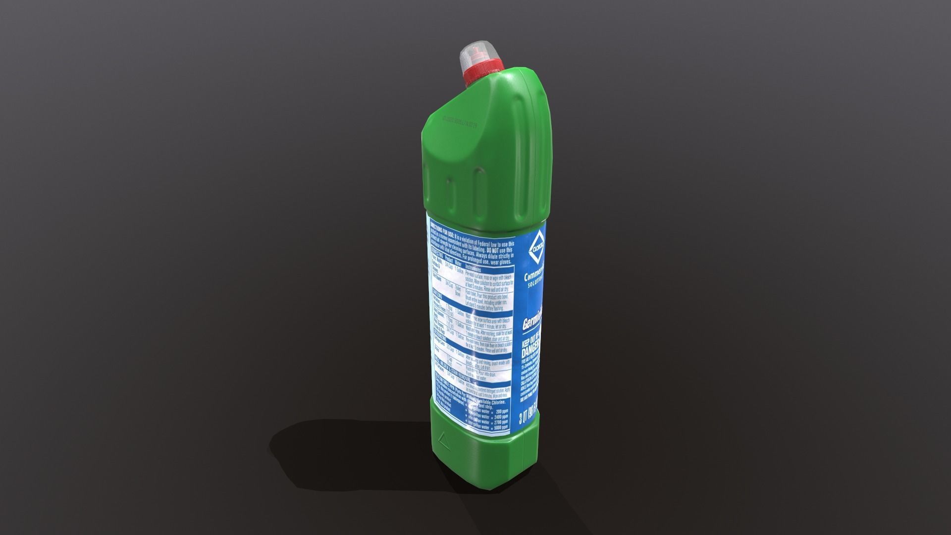 WC cleaning product Low-poly 3D model_8