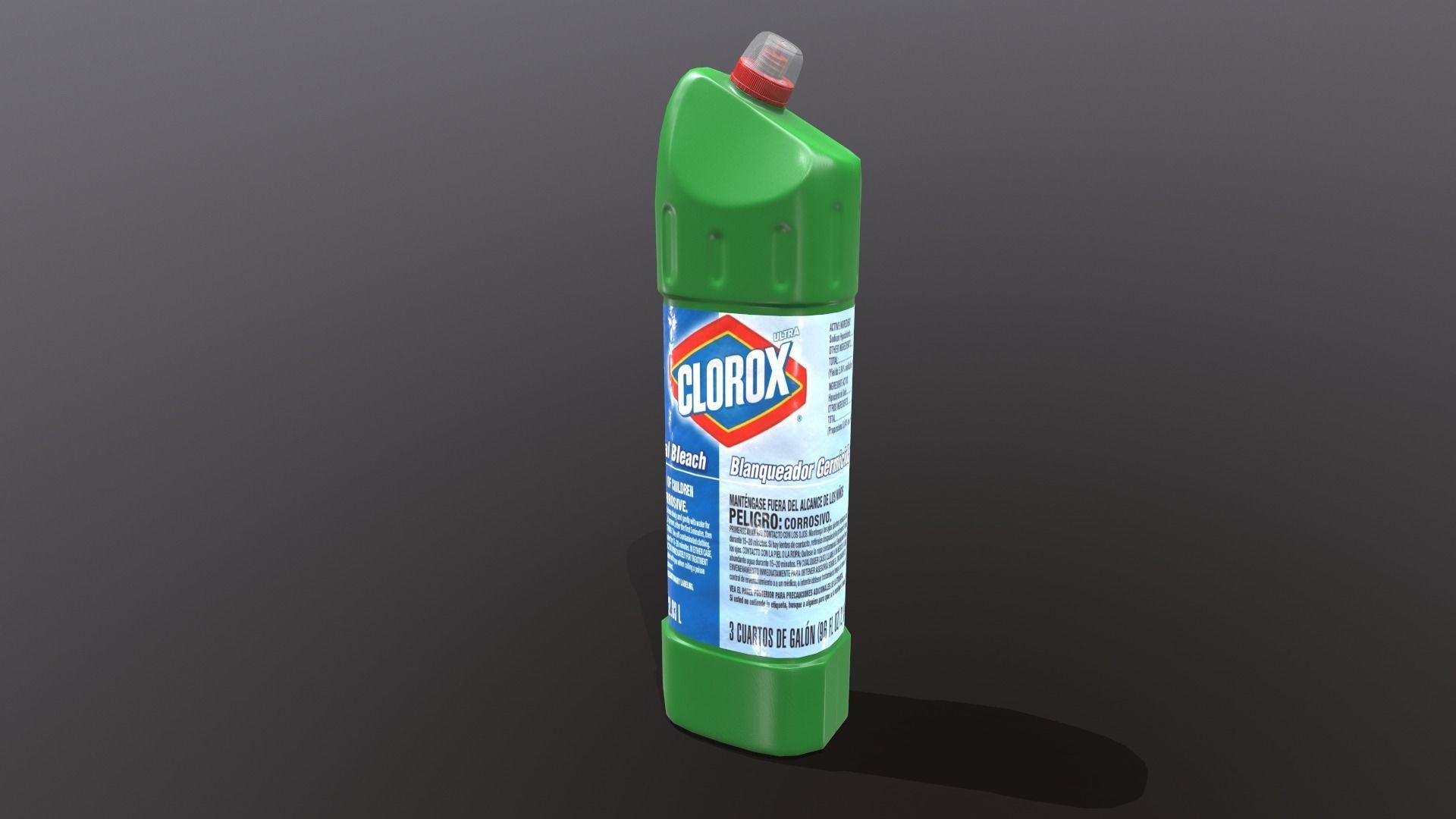 WC cleaning product Low-poly 3D model_5