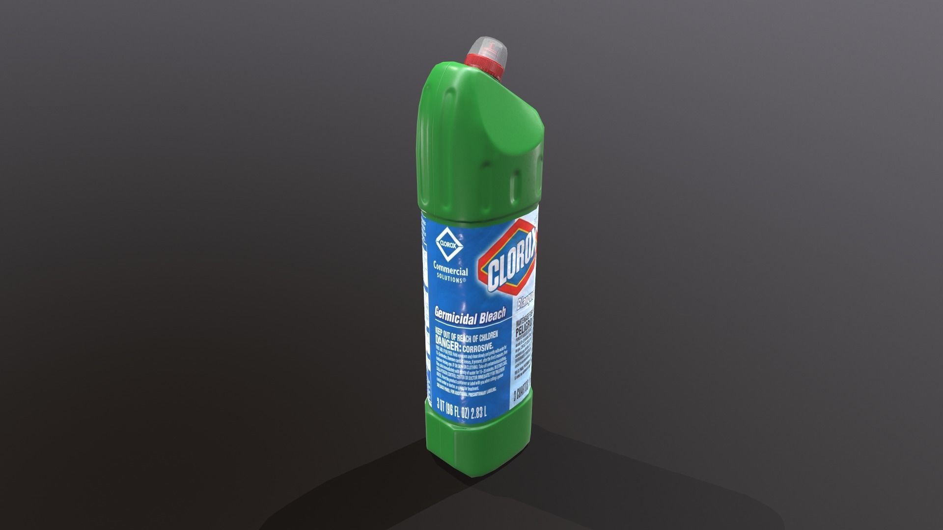 WC cleaning product Low-poly 3D model_6