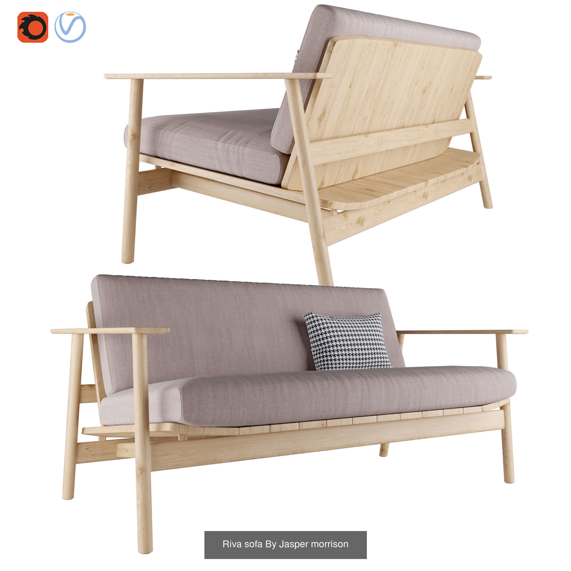 Riva By Jasper Morrison 3D Model Collection_2