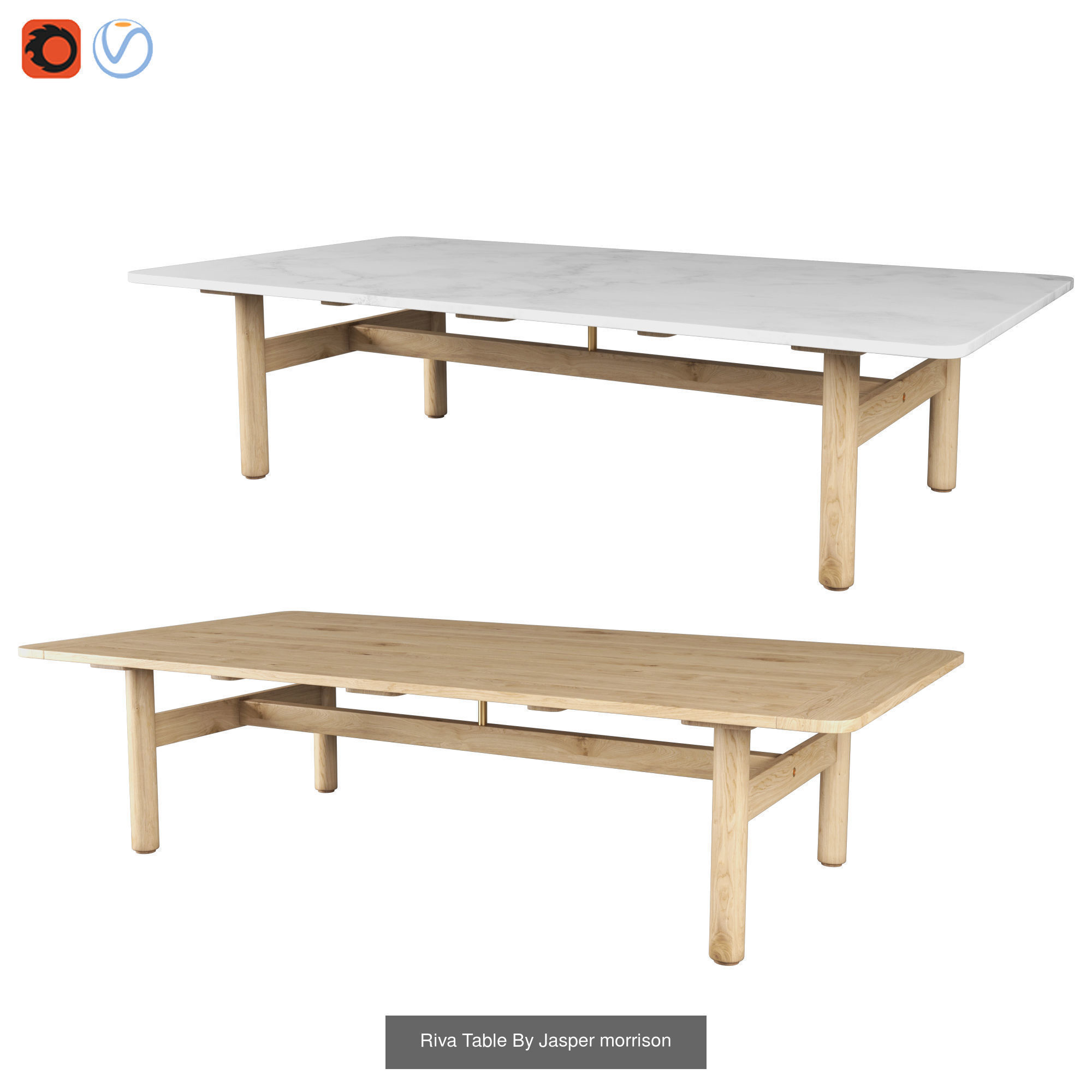 Riva By Jasper Morrison 3D Model Collection_3