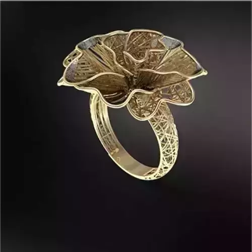 Gold ring printable 3D print model