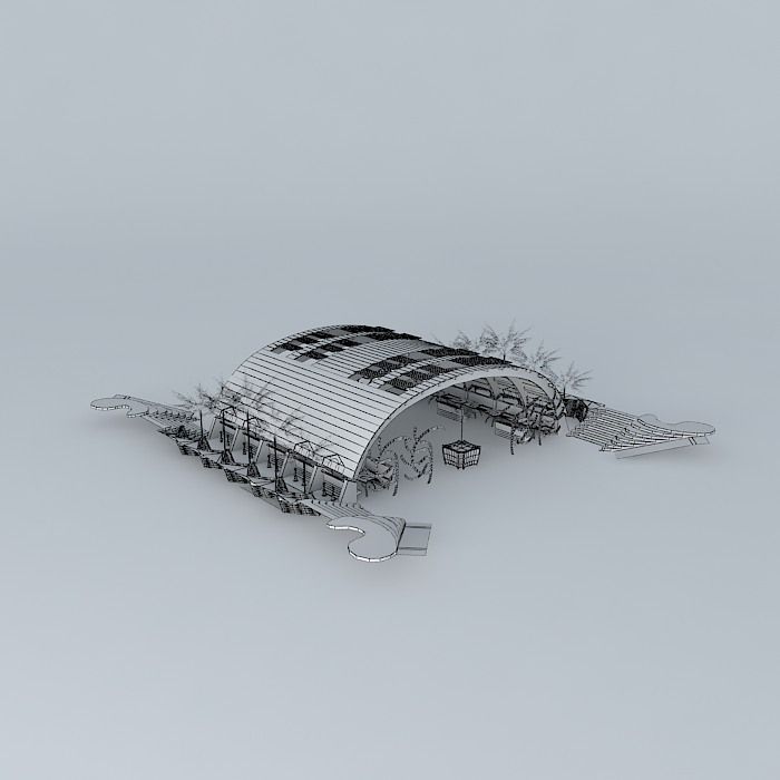 Solart Nouveau Vault Free 3D model_3