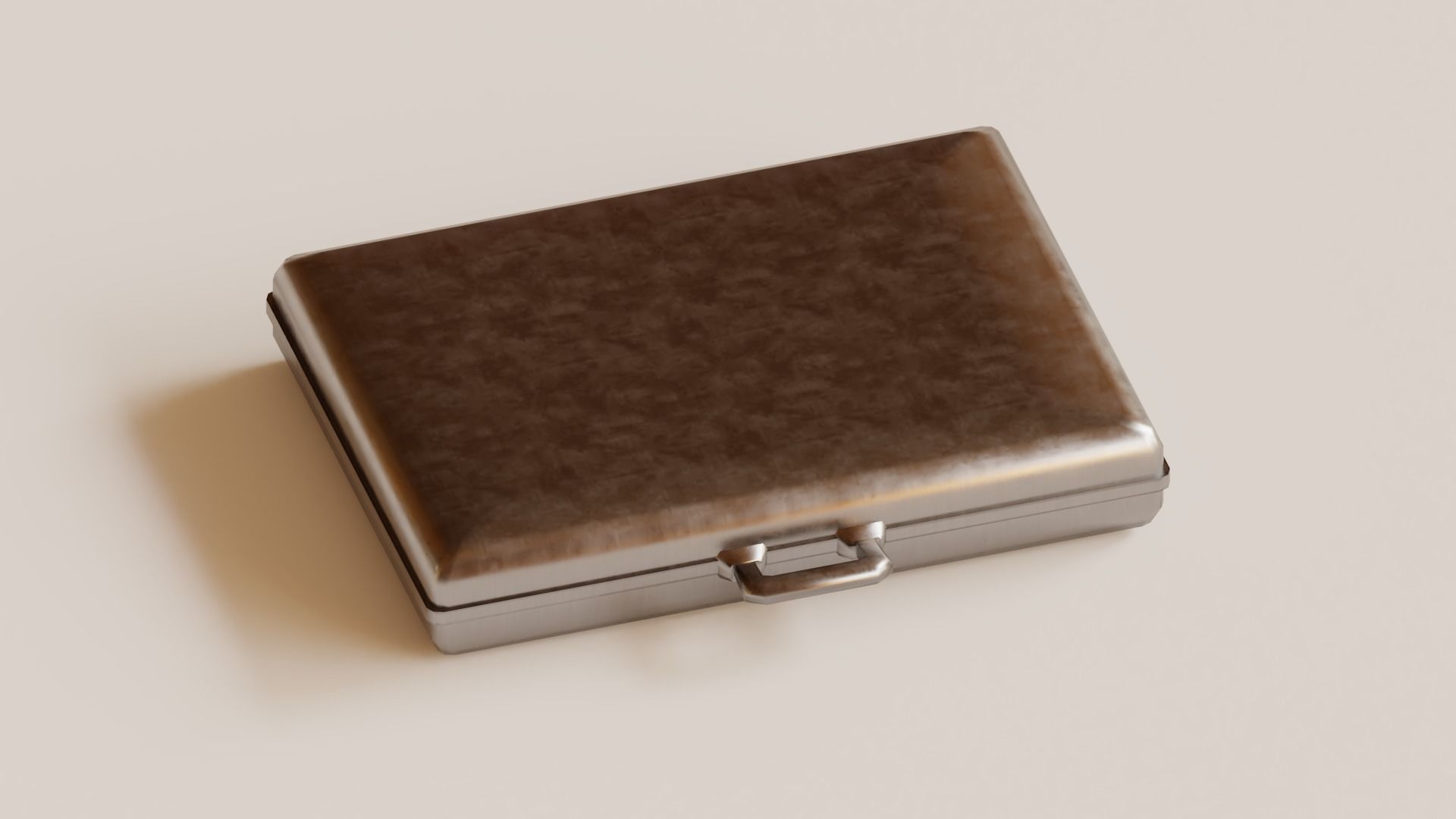 Money - Low Poly suitcase Low-poly 3D model_7