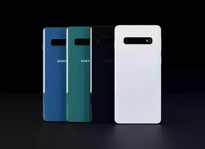 Samsung Galaxy S10 Model In All Official Colors Free 3D model