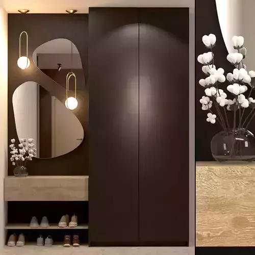 wardrobe in the hall