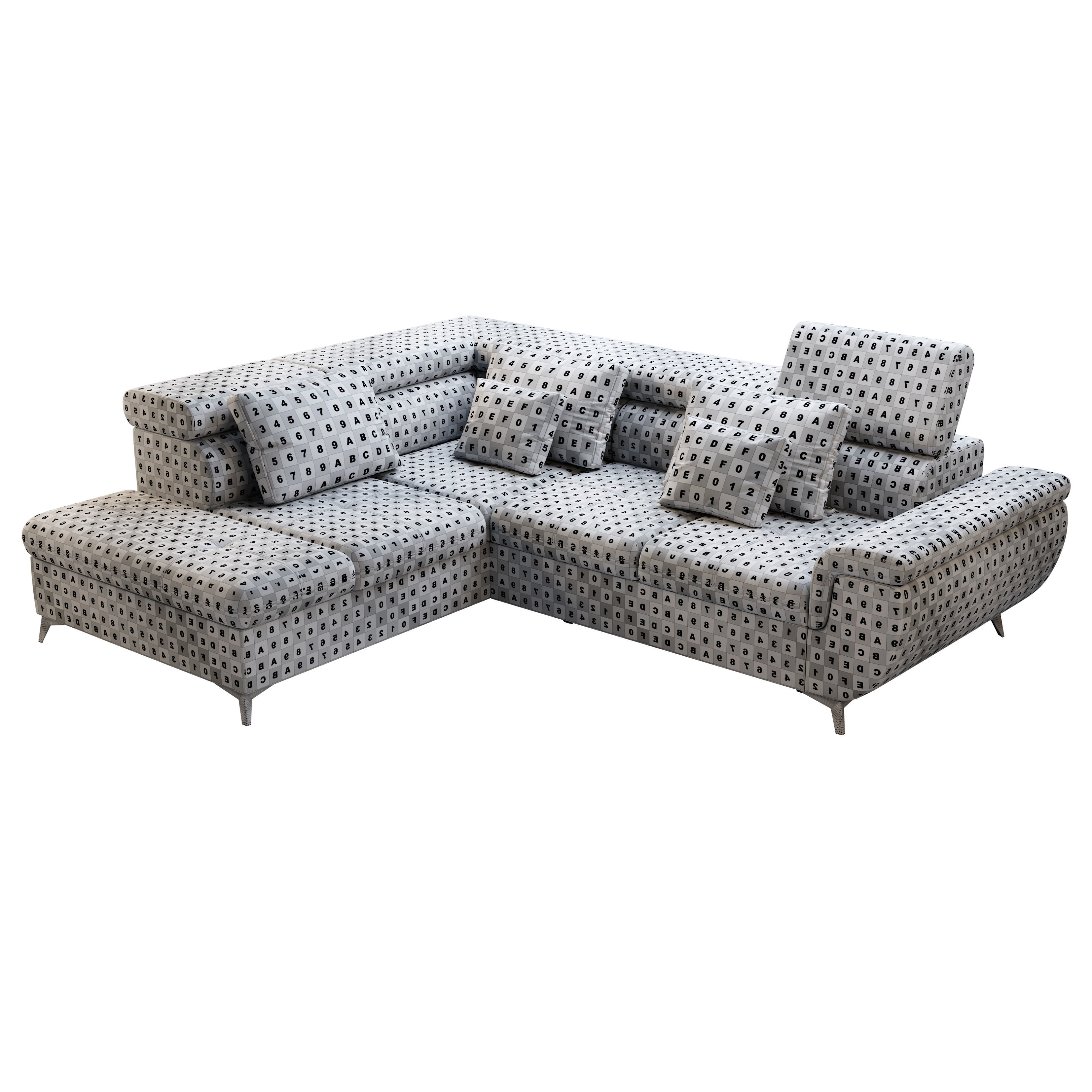 Wersal Monk L Sofa 3D model_3