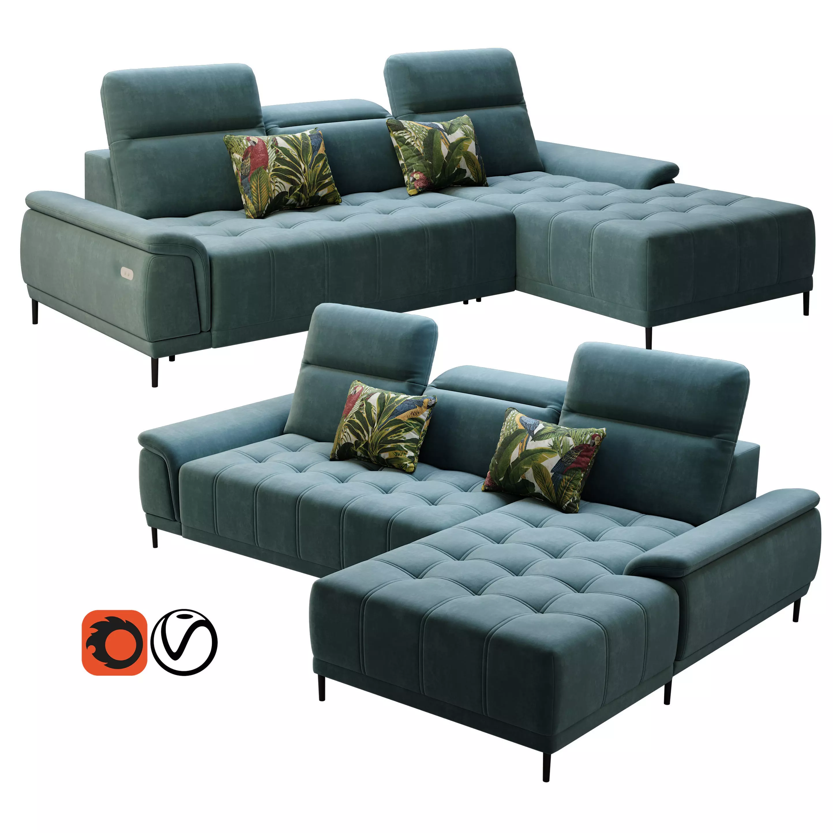 Wersal  Calvaro MINI Sofa 3D model_0
