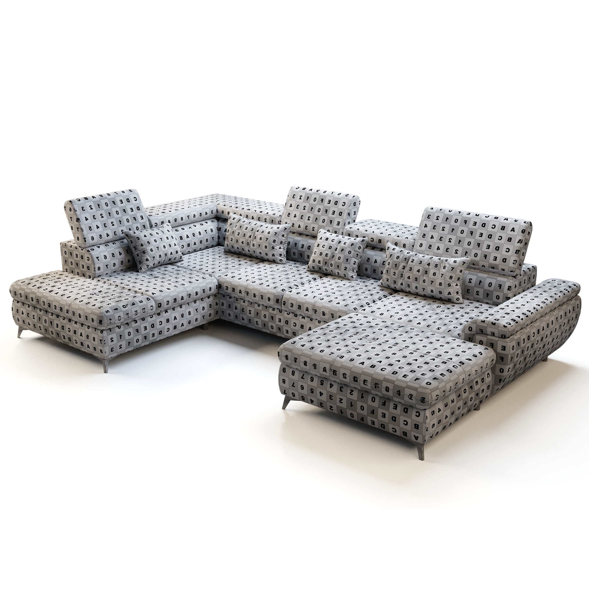 Wersal Monk XL Sofa 3D model_3