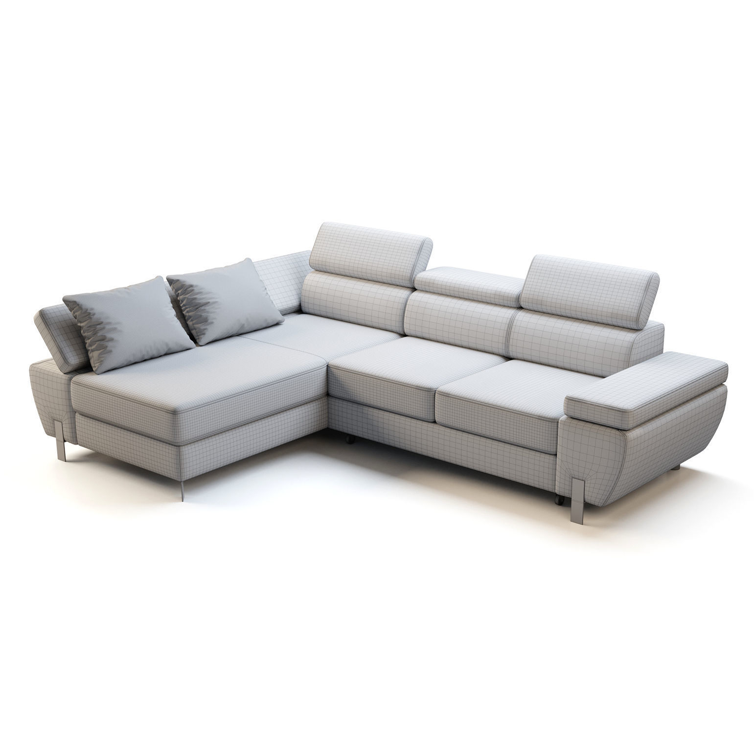 Wersal Molina mini sofa 3D model_2
