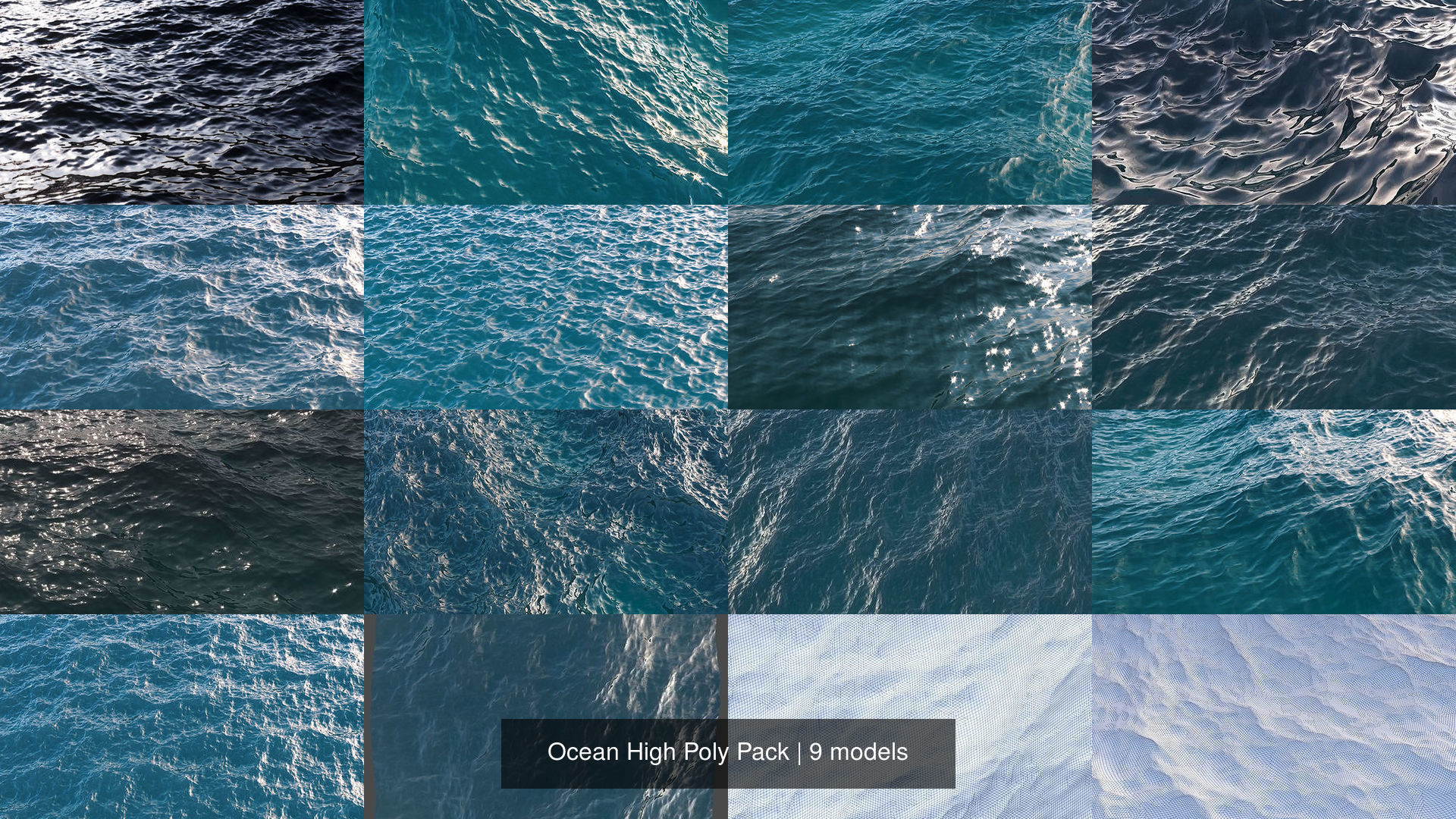 Ocean High Poly Pack 3D Model Collection_0