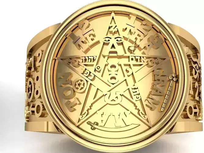 Tetragrammaton  Rings 3D printer Model