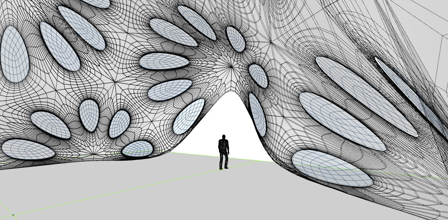 Pointed structure with smooth edges 3D model_32