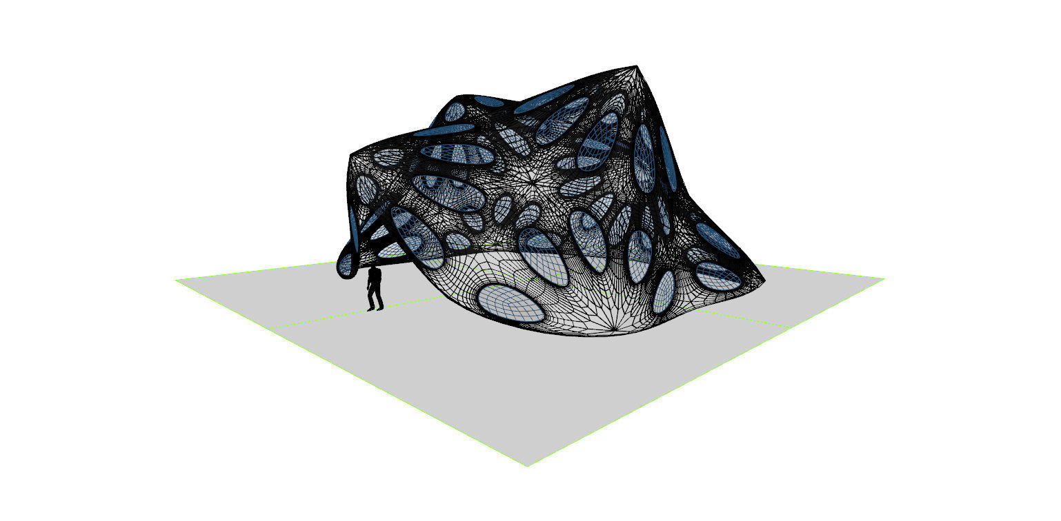 Pointed structure with smooth edges 3D model_24