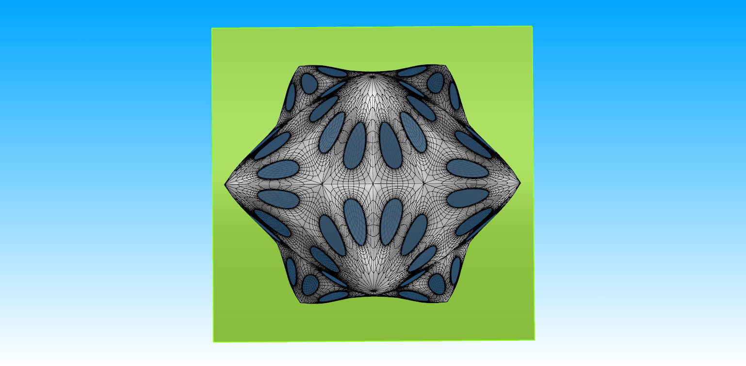 Pointed structure with smooth edges 3D model_19