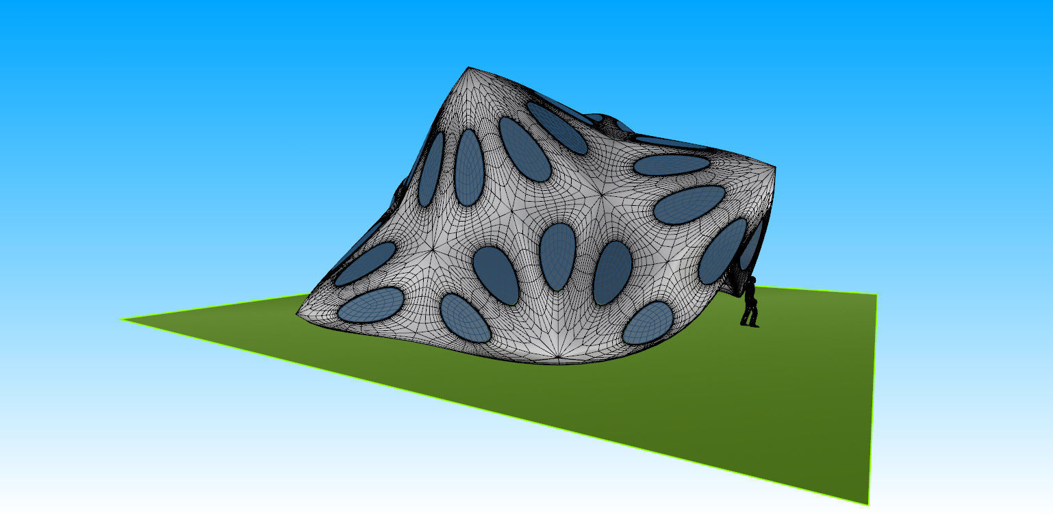 Pointed structure with smooth edges 3D model_10