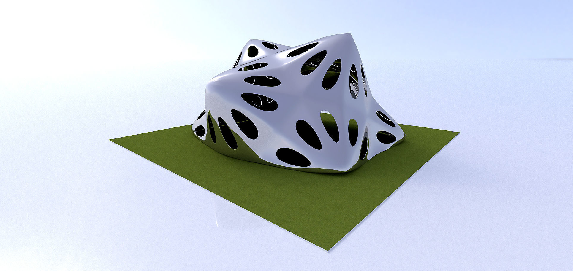 Pointed structure with smooth edges 3D model_6