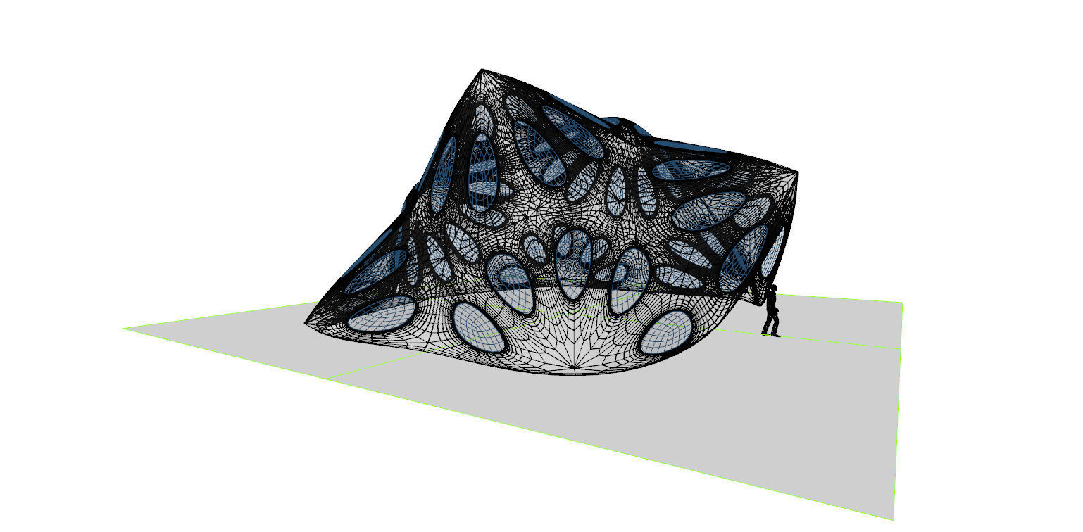 Pointed structure with smooth edges 3D model_22