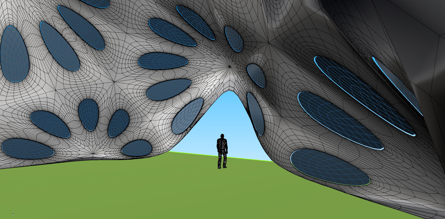 Pointed structure with smooth edges 3D model_21