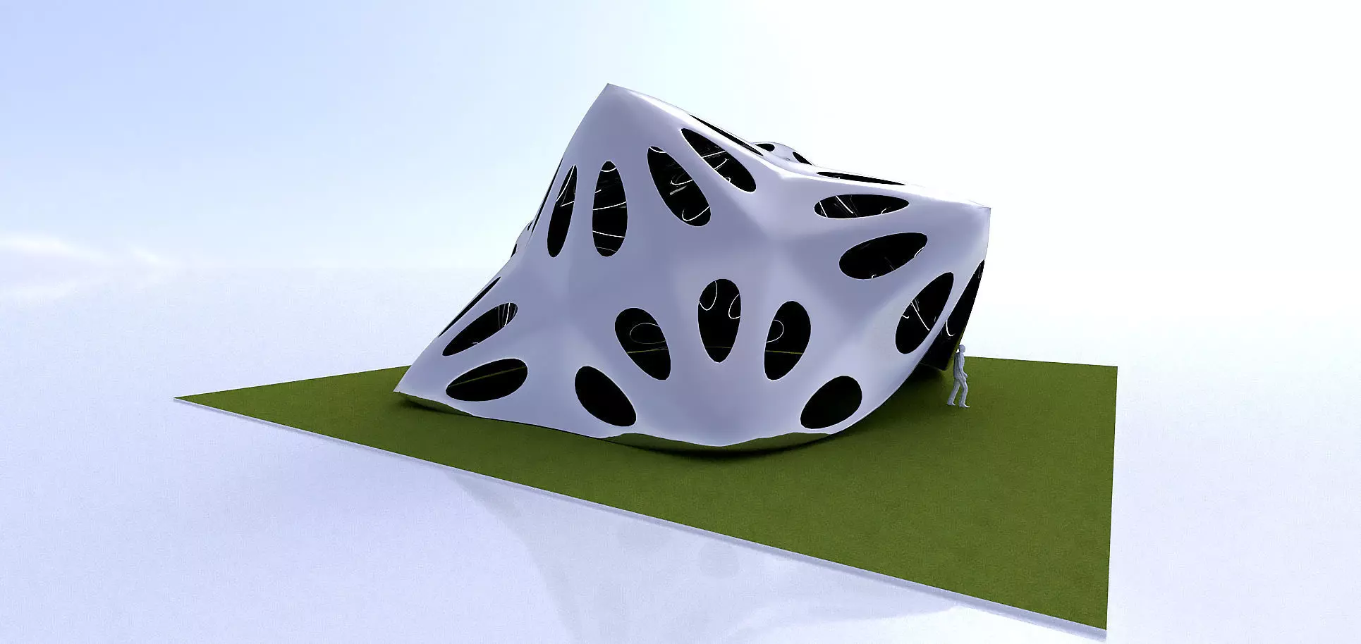 Pointed structure with smooth edges 3D model_0
