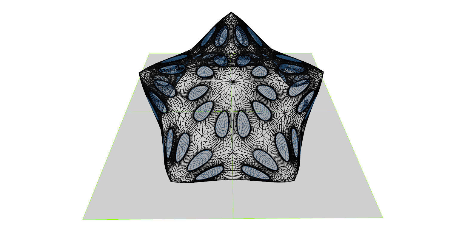 Pointed structure with smooth edges 3D model_29