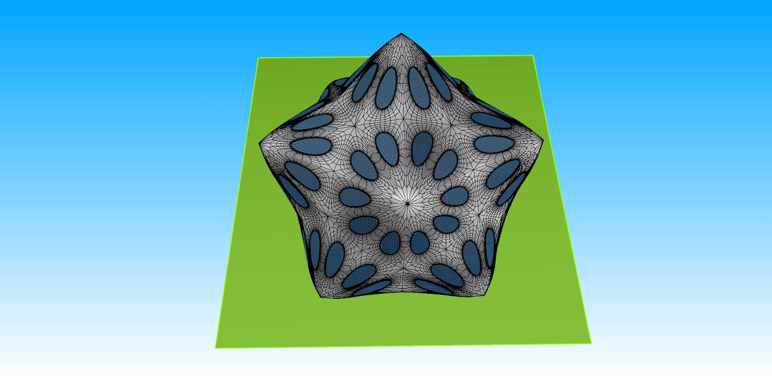 Pointed structure with smooth edges 3D model_18