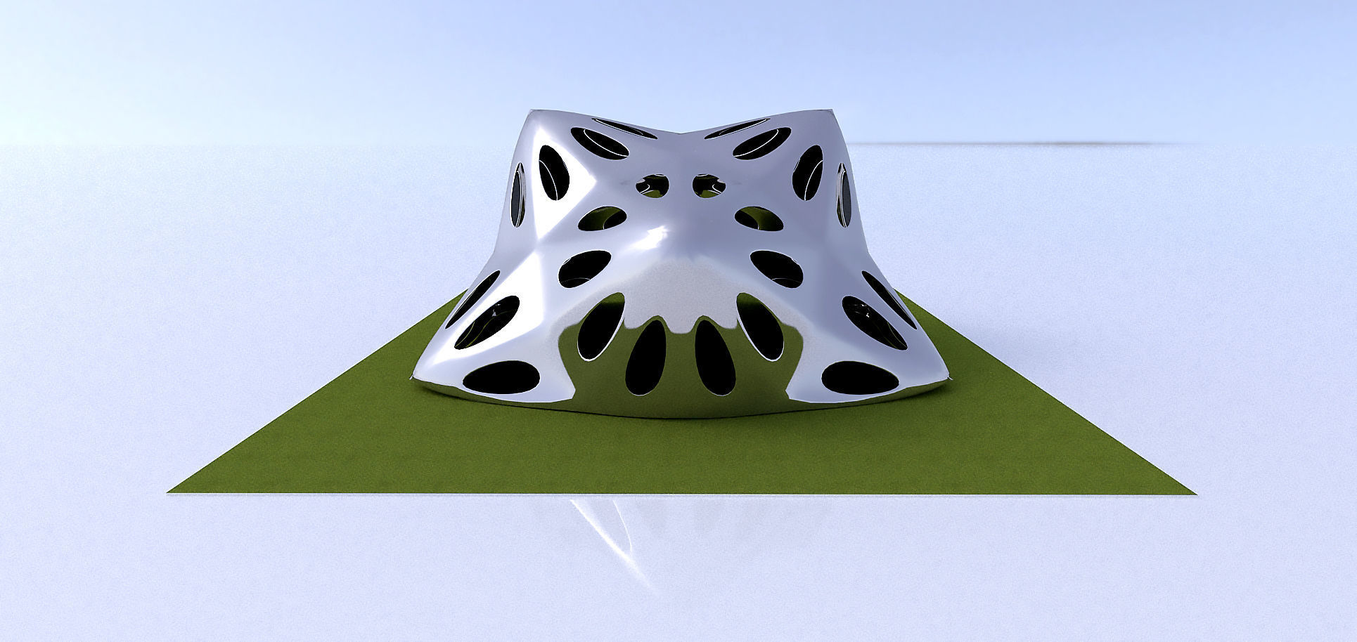 Pointed structure with smooth edges 3D model_5