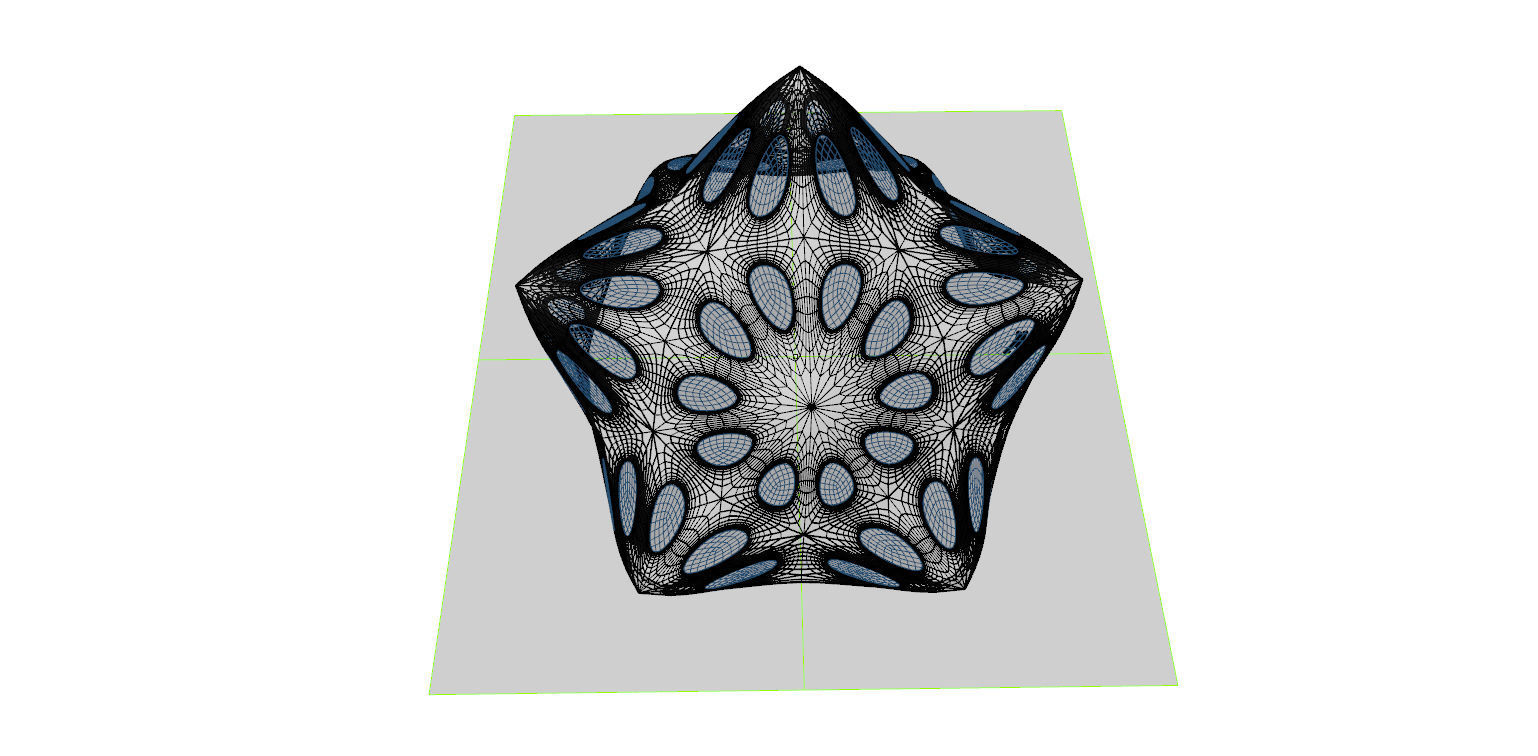 Pointed structure with smooth edges 3D model_30