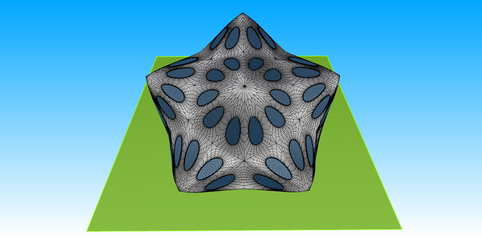 Pointed structure with smooth edges 3D model_17