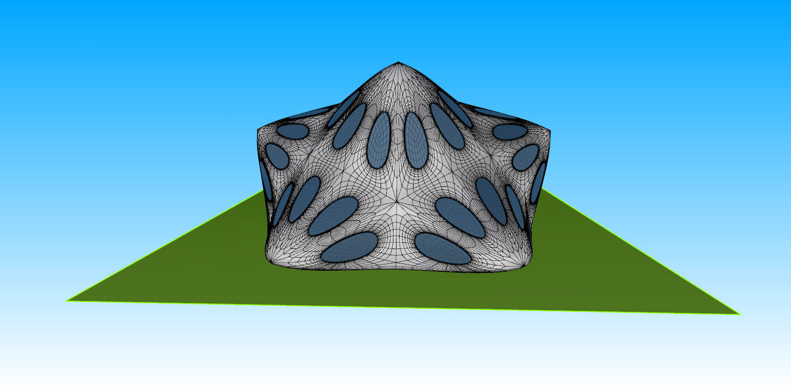 Pointed structure with smooth edges 3D model_13