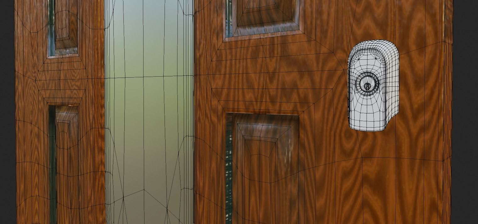 Suburban House Doors 02 Free low-poly 3D model_8