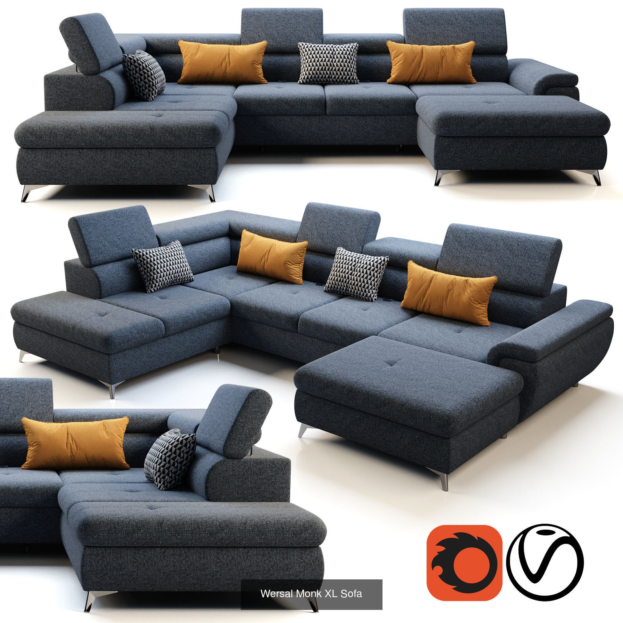 Collection of  9 Wersal sofas _6