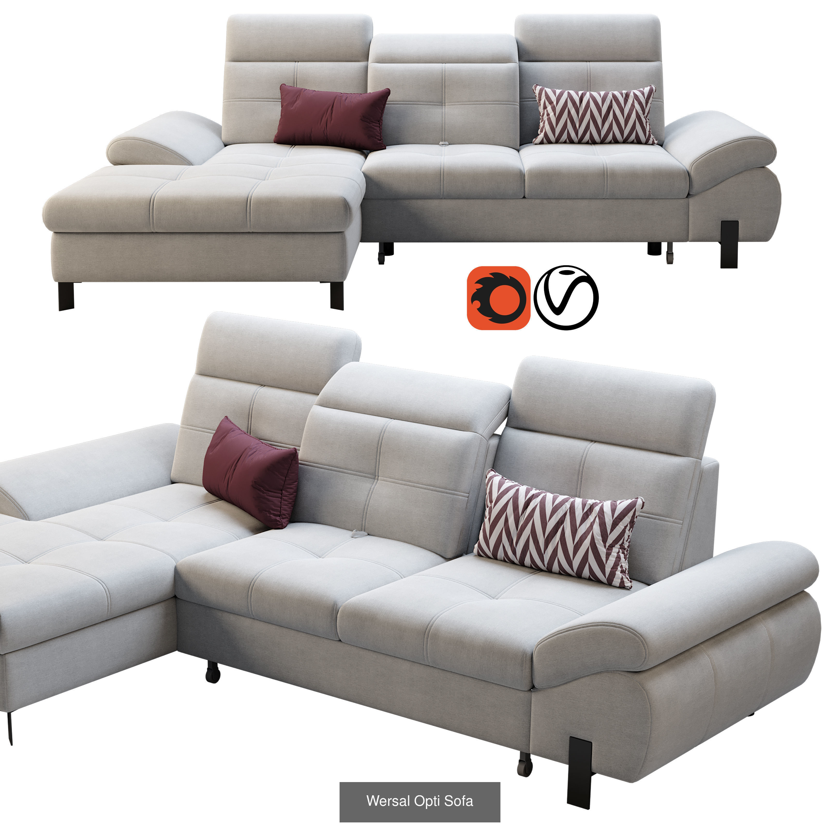 Collection of  9 Wersal sofas _9